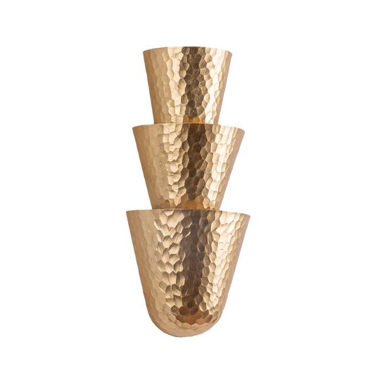 BUCHAREST Wall Sconce In VINTAGE GOLD LEAF Finish