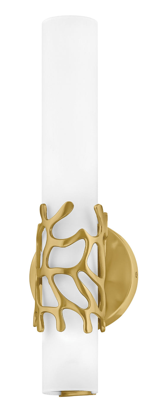 Lyra Medium LED Sconce In Light Brass Finish