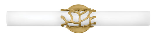 Lyra Medium LED Vanity In Light Brass Finish