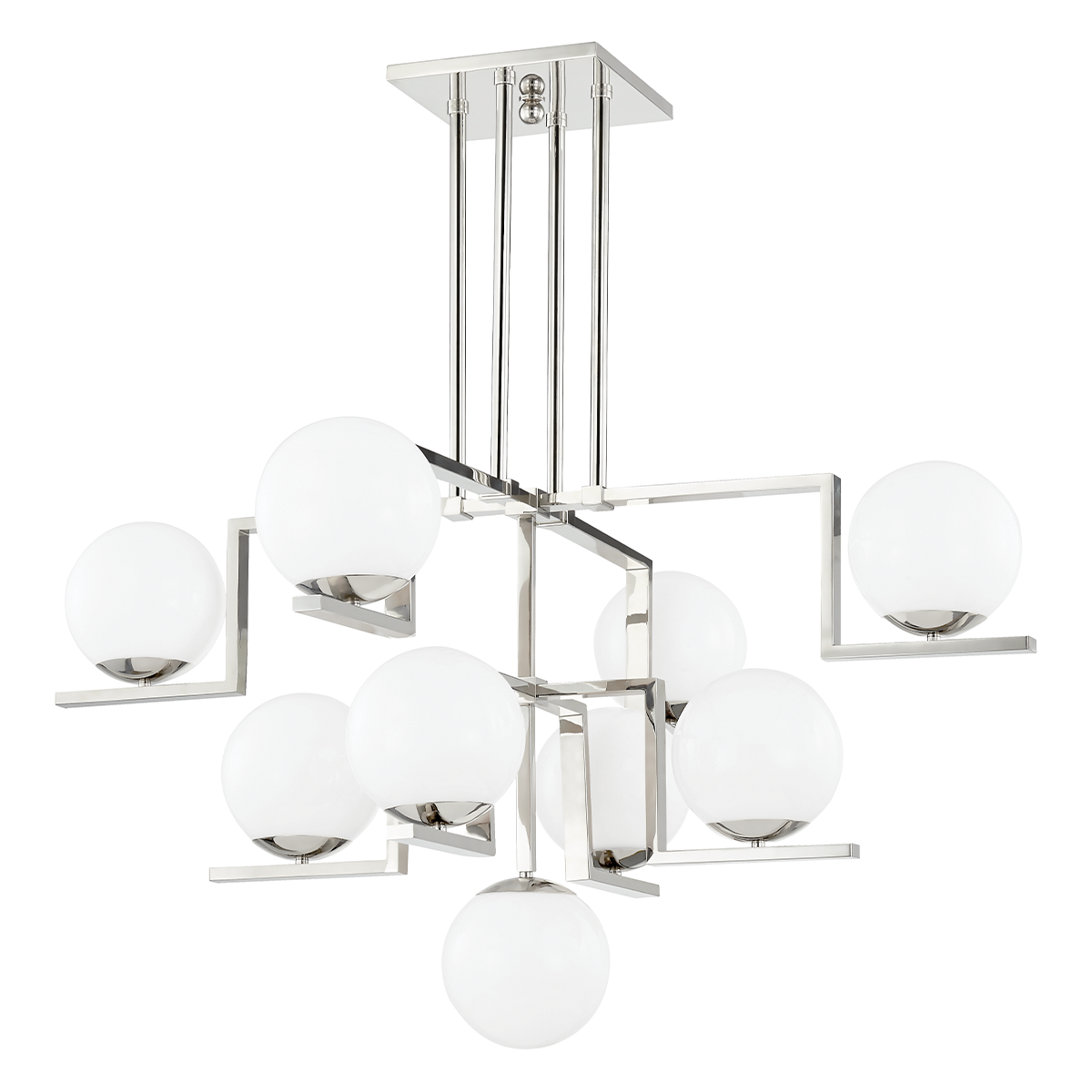 Tanner Chandelier with Polished Nickel Finish
