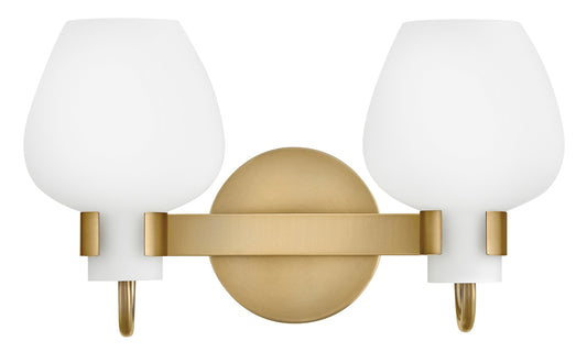 Sylvie Small Vanity In Light Brass Finish