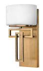 Lanza Medium Single Light Vanity In Light Brass Finish