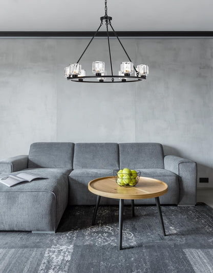 Cadence 32 inch Chandelier in Black