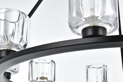 Cadence 32 inch Chandelier in Black