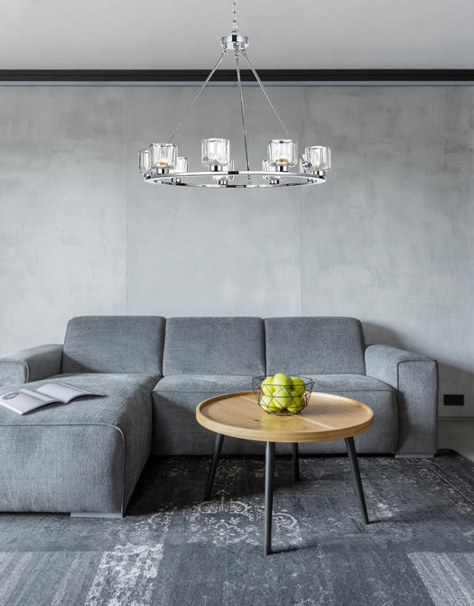 Cadence 32 inch Chandelier in Chrome