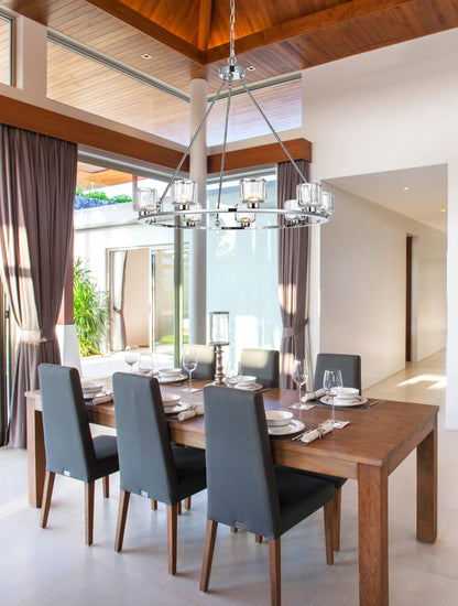 Cadence 36 inch Chandelier in Chrome