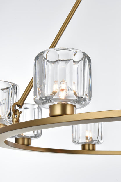 Cadence 36 inch Chandelier in Satin Gold