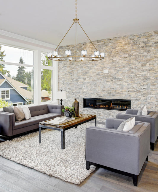 Cadence 48 inch Chandelier in Satin Gold