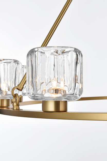 Cadence 48 inch Chandelier in Satin Gold