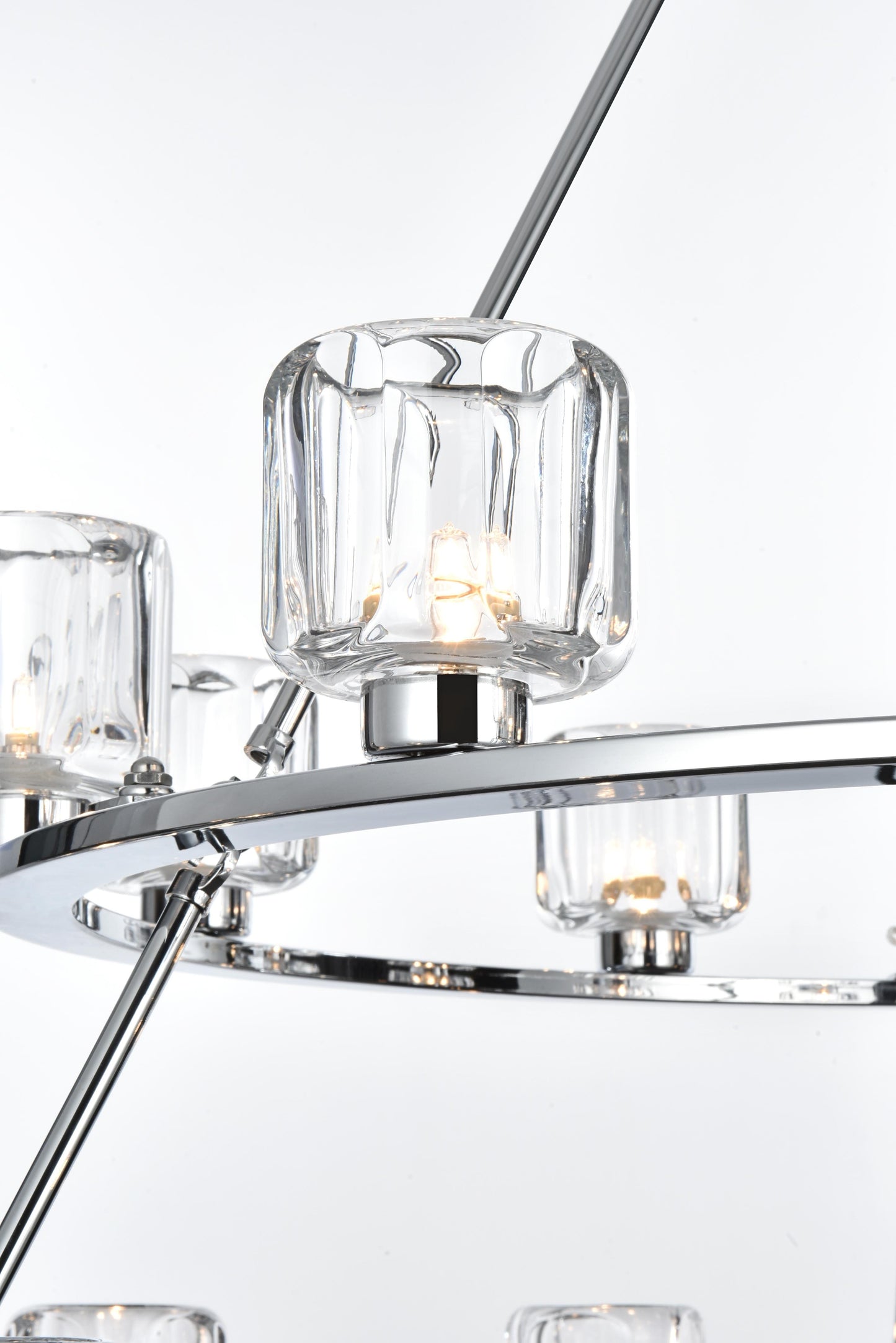 Cadence 36 inch Two-Tier Chandelier in Chrome
