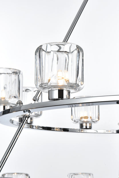 Cadence 48 inch Two-Tier Chandelier in Chrome