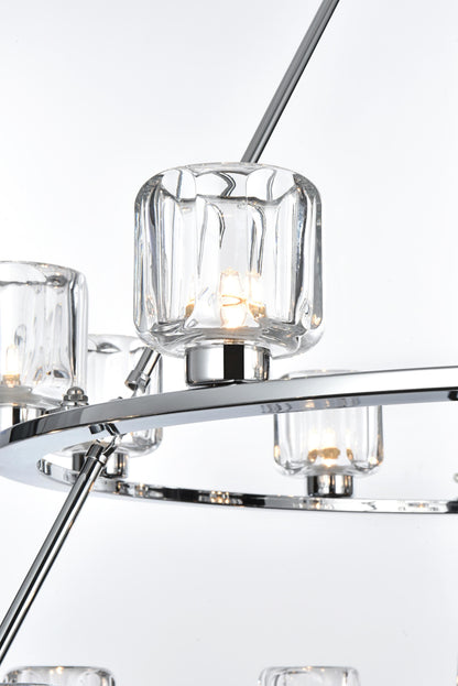 Cadence 48 inch Three-Tier Chandelier in Chrome