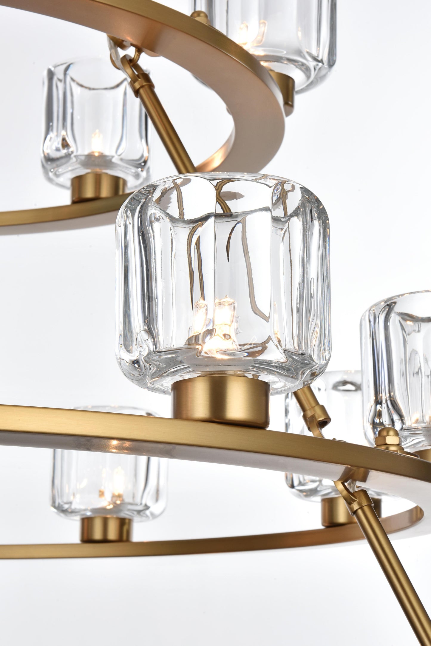 Cadence 48 inch Three-Tier Chandelier in Satin Gold