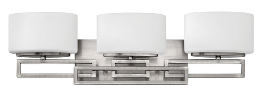 Lanza Medium Three Light Vanity In Brushed Nickel Finish