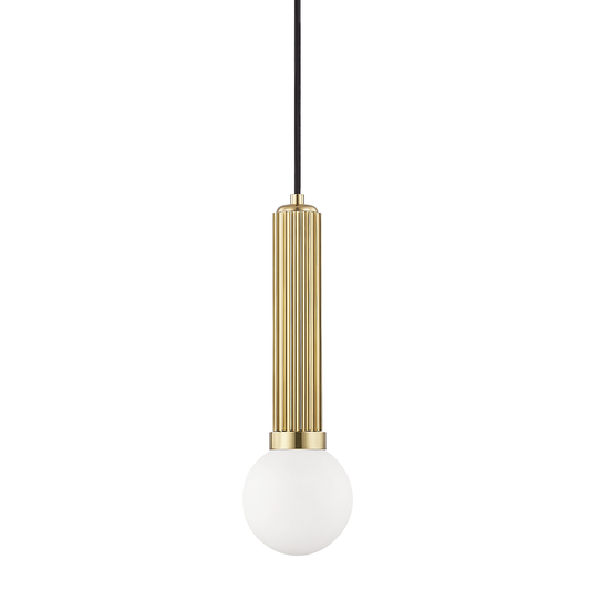Reade Pendant with Aged Brass Finish