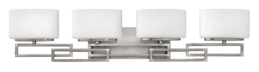 Lanza Large Four Light Vanity In Brushed Nickel Finish