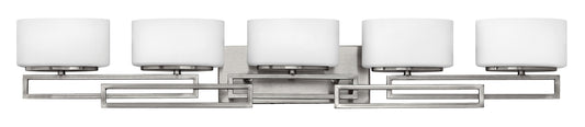 Lanza Extra Large Five Light Vanity In Brushed Nickel Finish