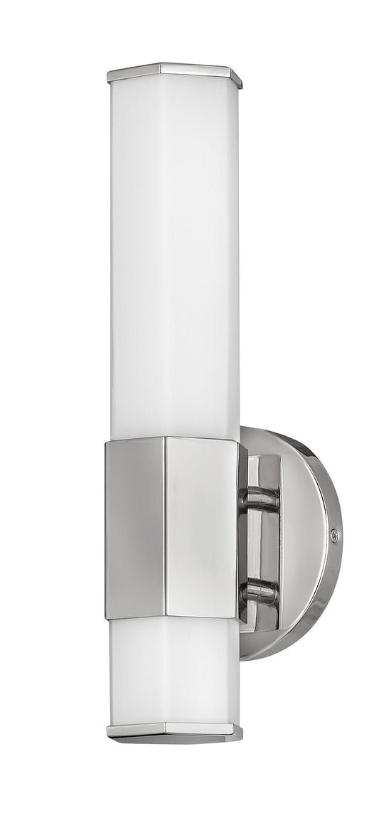 Facet Medium LED Sconce In Polished Nickel Finish
