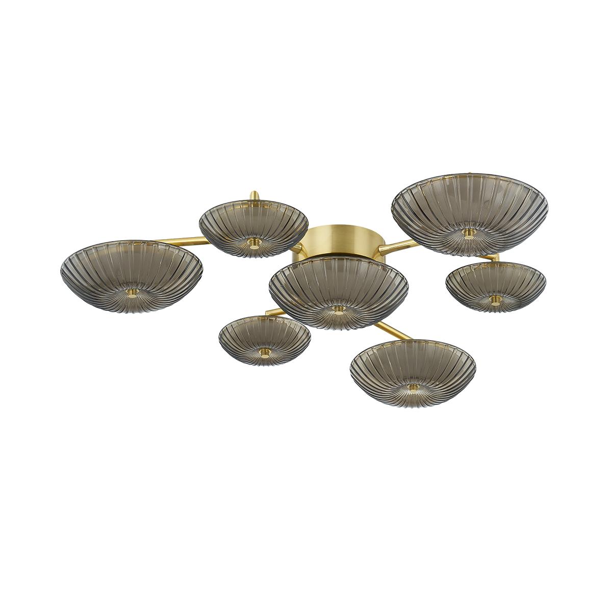 BIRMINGHAM Flush Mount In VINTAGE POLISHED BRASS Finish