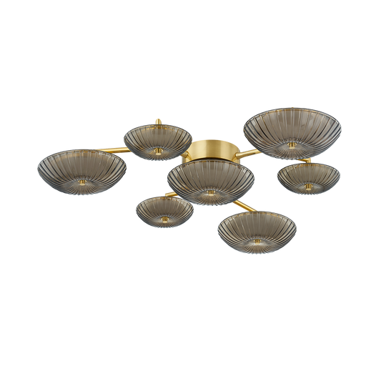 BIRMINGHAM Flush Mount In VINTAGE POLISHED BRASS Finish