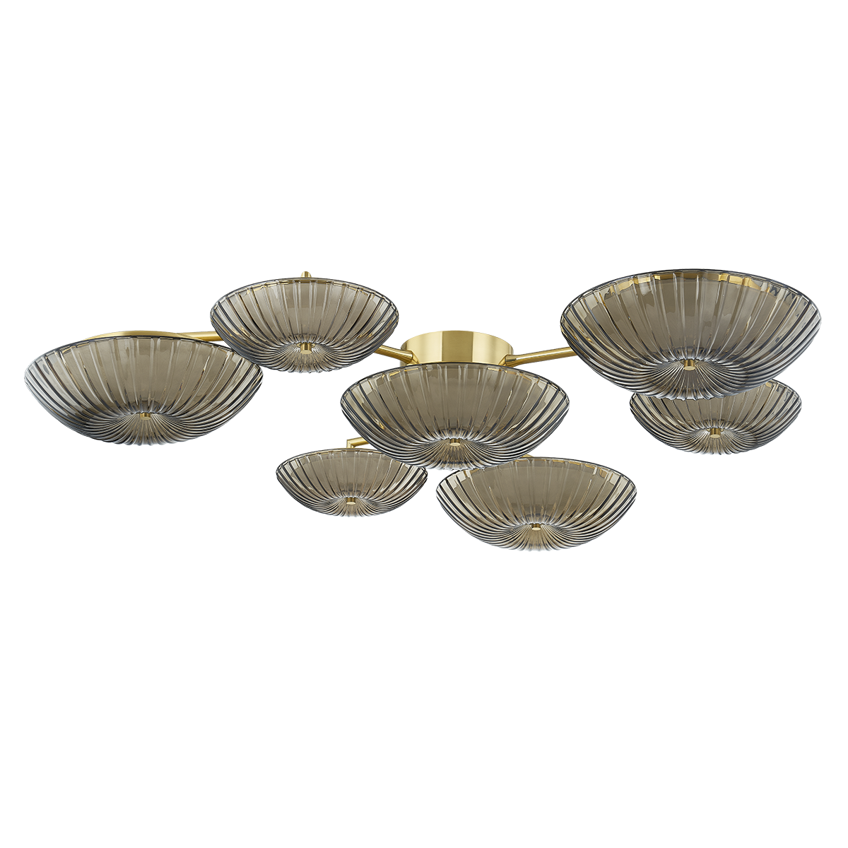 BIRMINGHAM Flush Mount In VINTAGE POLISHED BRASS Finish