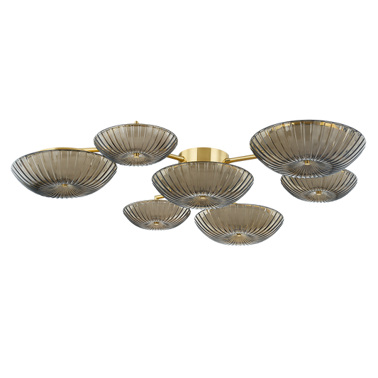 BIRMINGHAM Flush Mount In VINTAGE POLISHED BRASS Finish