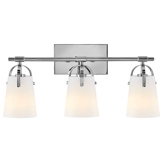 Foster Medium Three Light Vanity In Chrome Finish