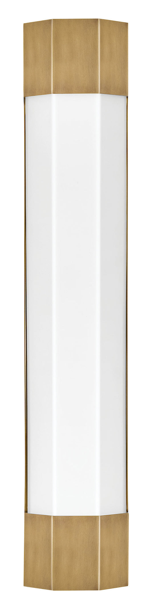 Facet Large Sconce In Light Brass Finish