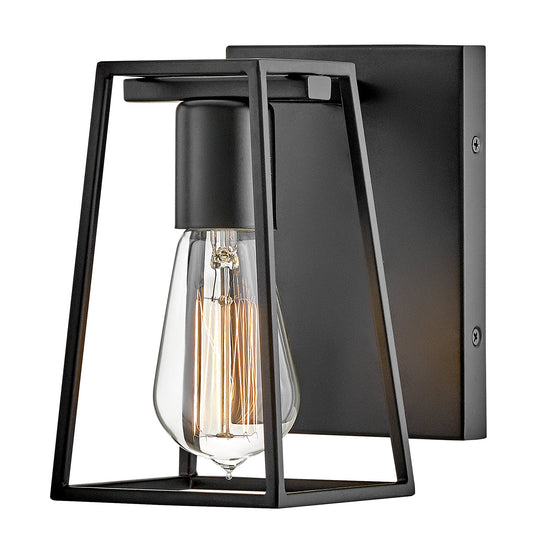 Filmore Small Single Light Vanity In Black Finish