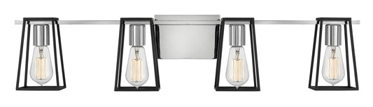 Filmore Large Four Light Vanity In Chrome Finish