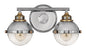 Fletcher Small Two Light Vanity In Polished Nickel Finish