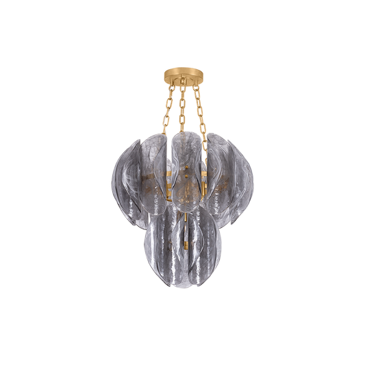 ANATASE Chandelier In VINTAGE GOLD LEAF Finish