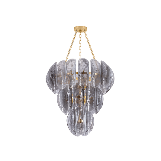 ANATASE Chandelier In VINTAGE GOLD LEAF Finish