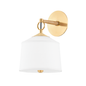 White Plains Wall Sconce with Aged Brass Finish