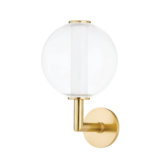 RICHFORD Wall Sconce with Aged Brass Finish