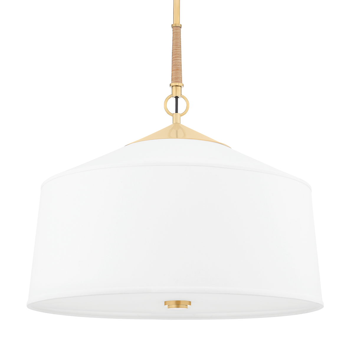 White Plains Pendant with Aged Brass Finish