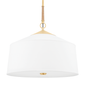 White Plains Pendant with Aged Brass Finish