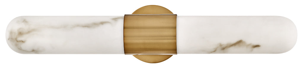 Ibiza Large LED Vanity In Light Brass Finish