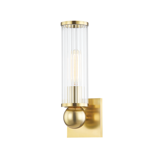 Malone Wall Sconce with Aged Brass Finish