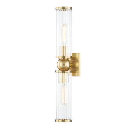 Malone Wall Sconce with Aged Brass Finish