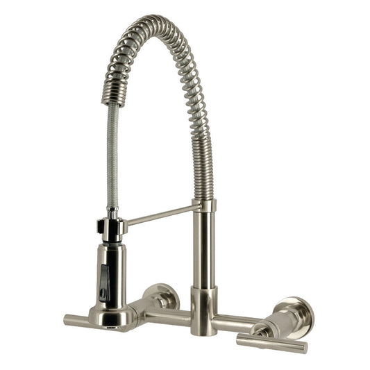 Manhattan Pre-Rinse Kitchen Faucet in Brushed Nickel