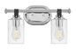 Halstead Small Two Light Vanity In Chrome Finish