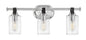 Halstead Medium Three Light Vanity In Chrome Finish