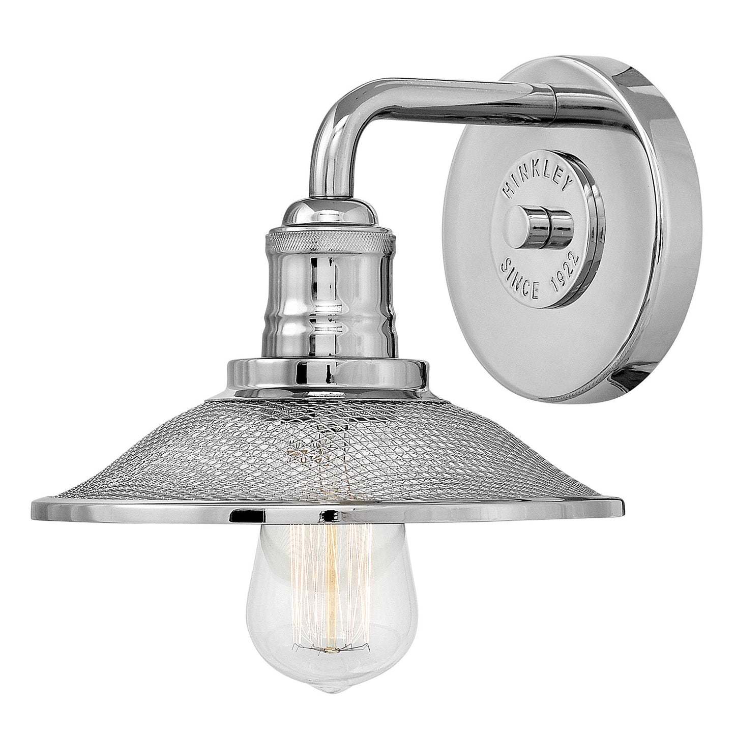 Rigby Small Single Light Vanity In Polished Nickel Finish