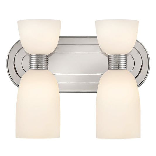 Tallulah Small Two Light Vanity In Polished Nickel Finish