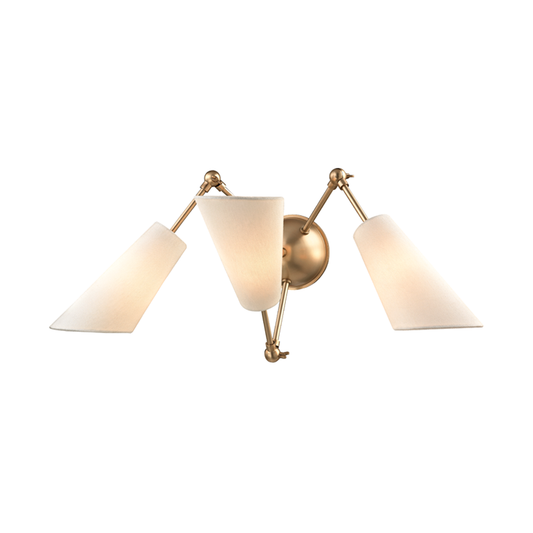 Buckingham Wall Sconce with Aged Brass Finish