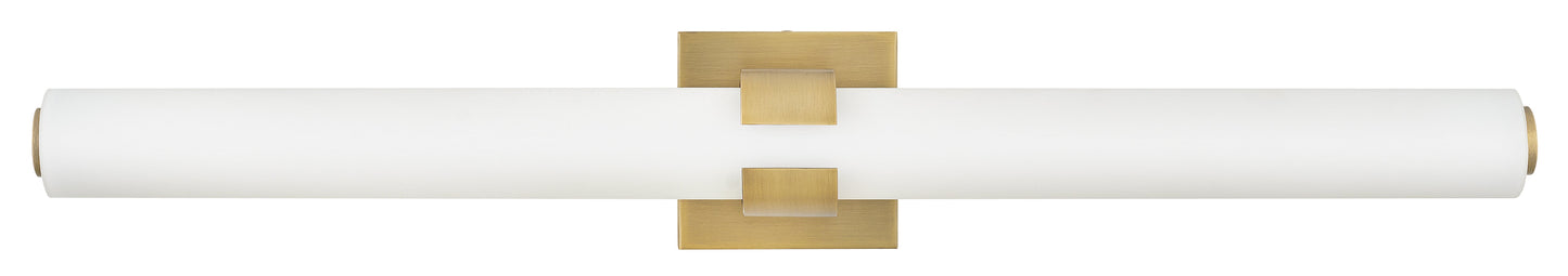 Aiden Large LED Vanity In Light Brass Finish