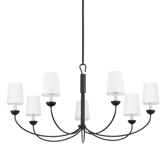 MONTPELIER Chandelier with Aged Iron Finish