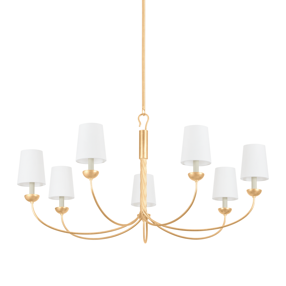 MONTPELIER Chandelier with Vintage Gold Leaf Finish