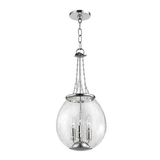 Pierce Pendant with Polished Nickel Finish